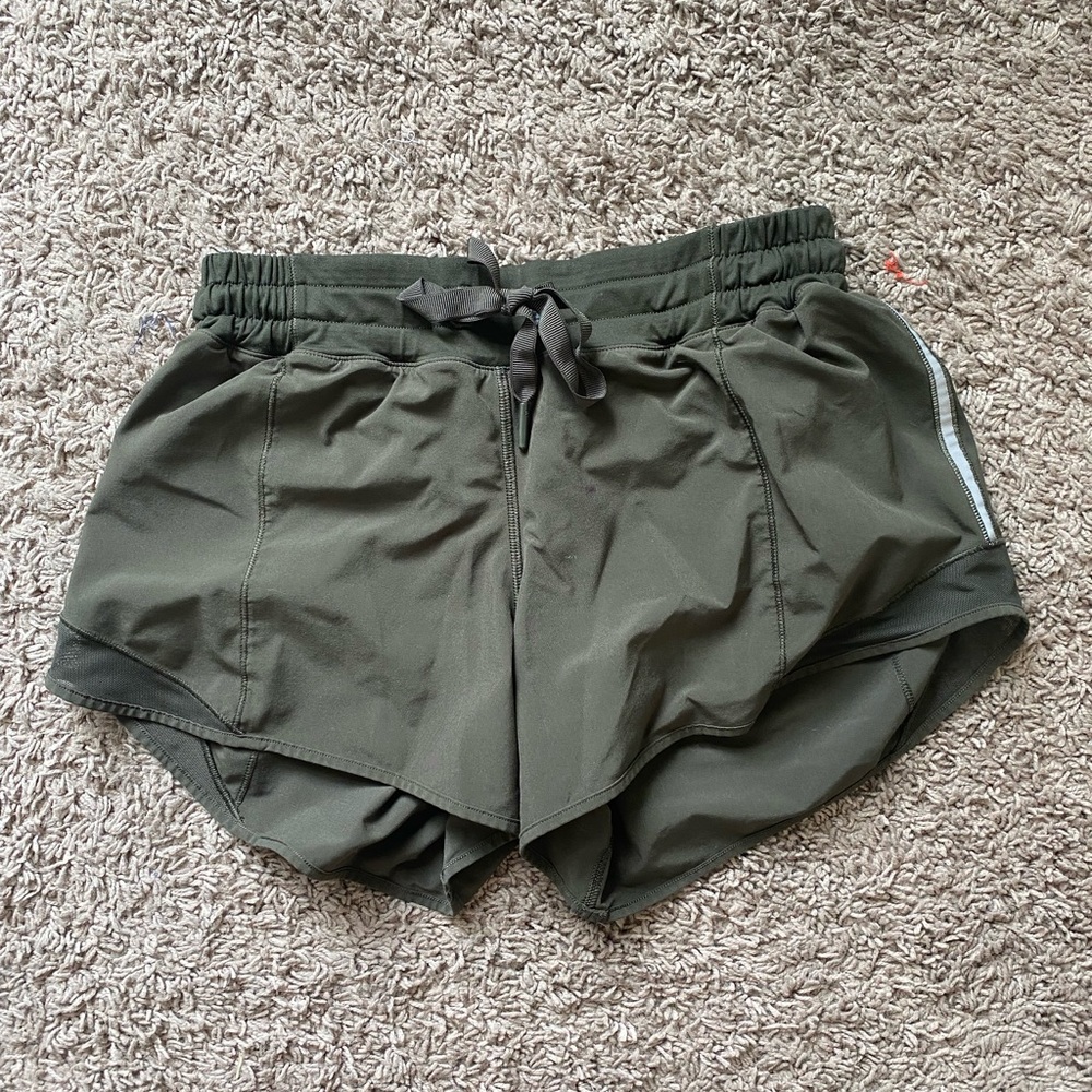 Lululemon Hotty Hot Short Dark Olive